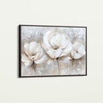 Floral 506 Canvas Art 60 x 40 cm / Black