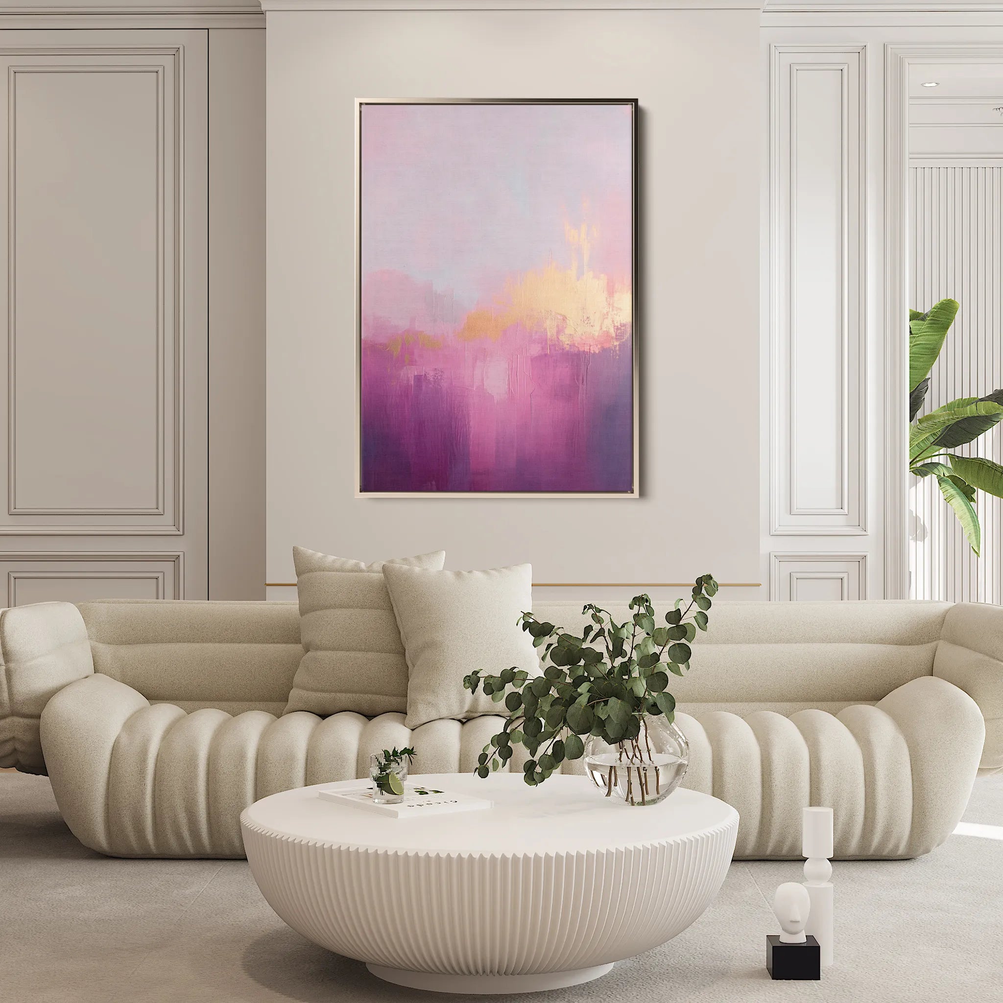 Abstract 507 Canvas Art 18" x 24" / 45 x 60 cm / Black