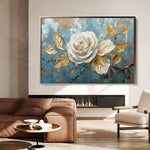 Floral 507 Canvas Art 18" x 24" / 45 x 60 cm / Black