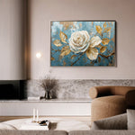 Floral 507 Canvas Art 18" x 24" / 45 x 60 cm / Black