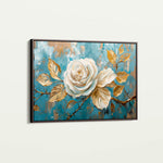 Floral 507 Canvas Art 18" x 24" / 45 x 60 cm / Black