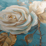 Floral 507 Canvas Art 18" x 24" / 45 x 60 cm / Black
