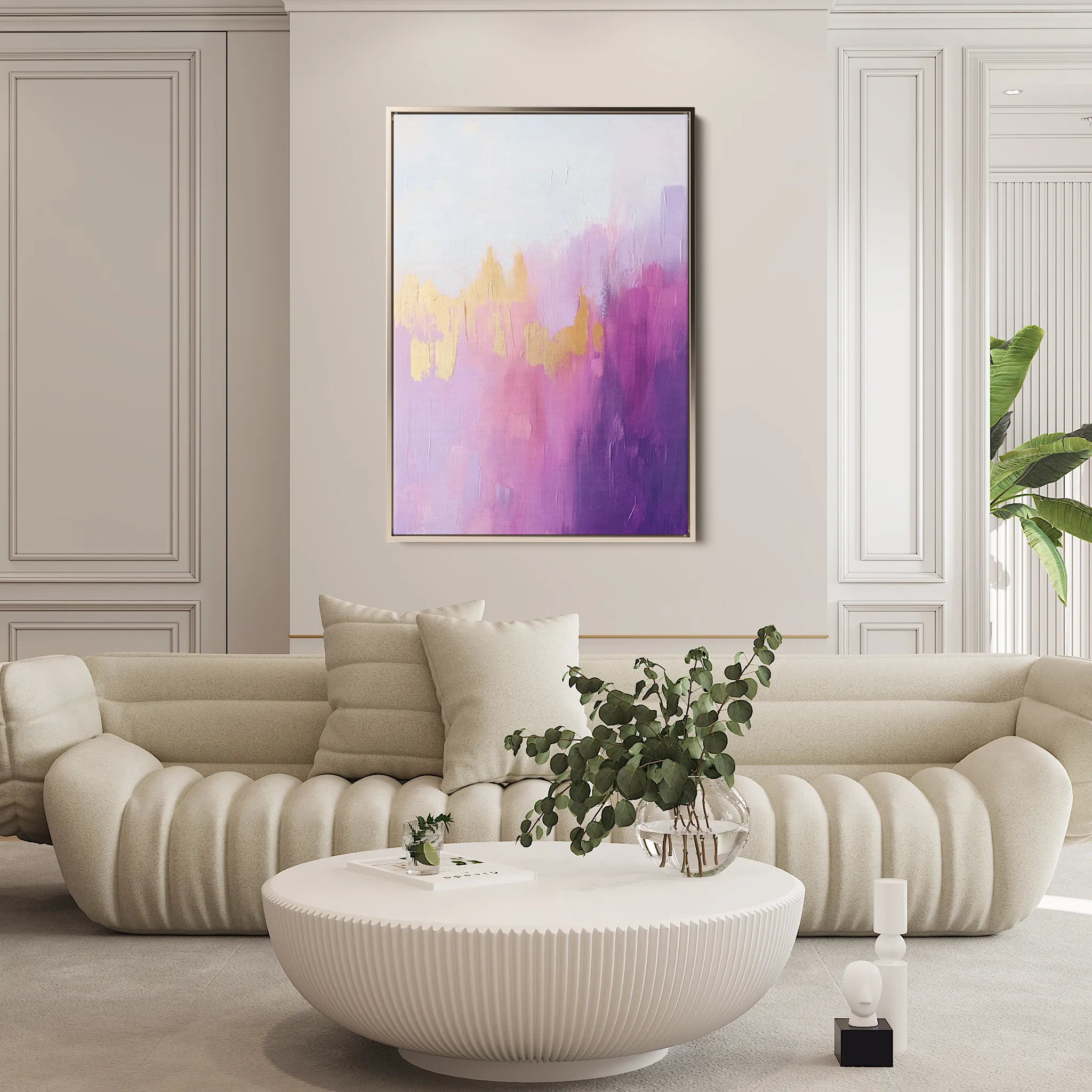 Abstract 508 Canvas Art 18" x 24" / 45 x 60 cm / Black