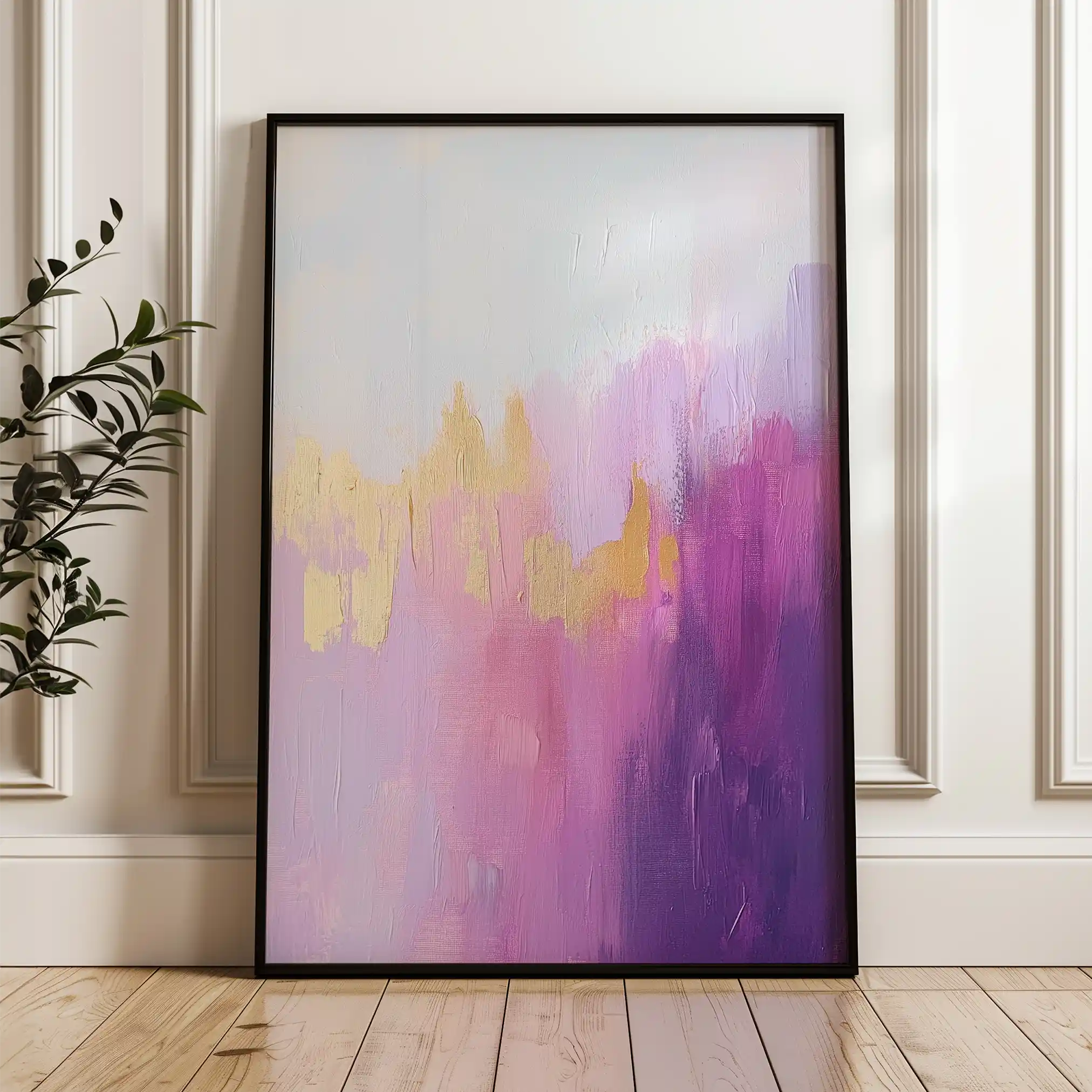 Abstract 508 Canvas Art 60 x 40 cm / Black