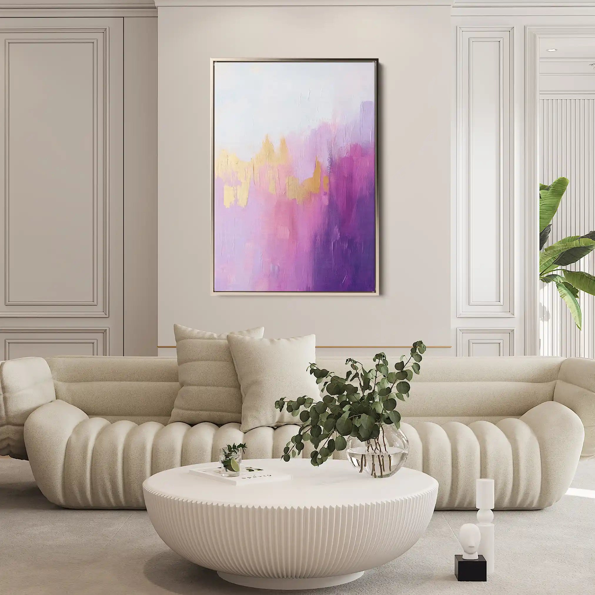 Abstract 508 Canvas Art 60 x 40 cm / Black