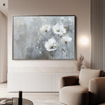 Floral 508 Canvas Art 18" x 24" / 45 x 60 cm / Black