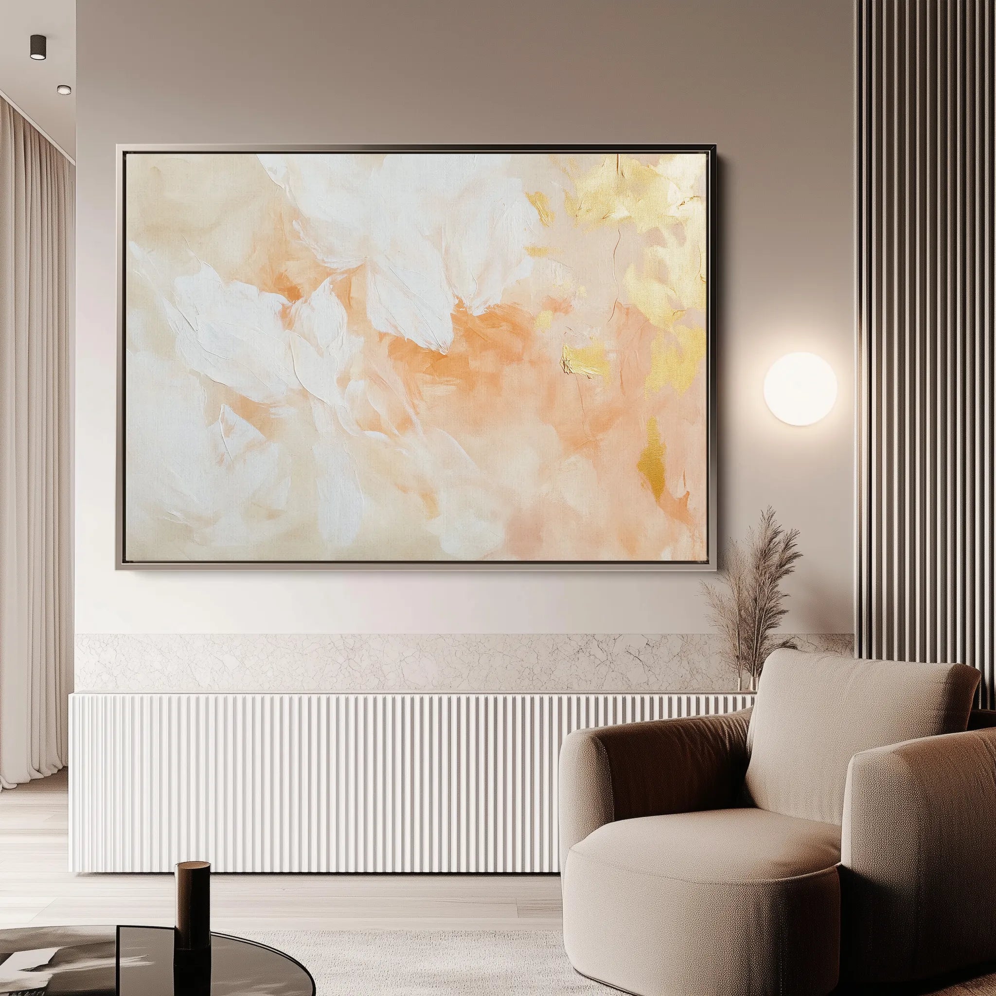 Abstract 509 Canvas Art 18" x 24" / 45 x 60 cm / Black