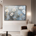 Floral 509 Canvas Art 18" x 24" / 45 x 60 cm / Black