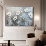 Floral 509 Canvas Art 18" x 24" / 45 x 60 cm / Black