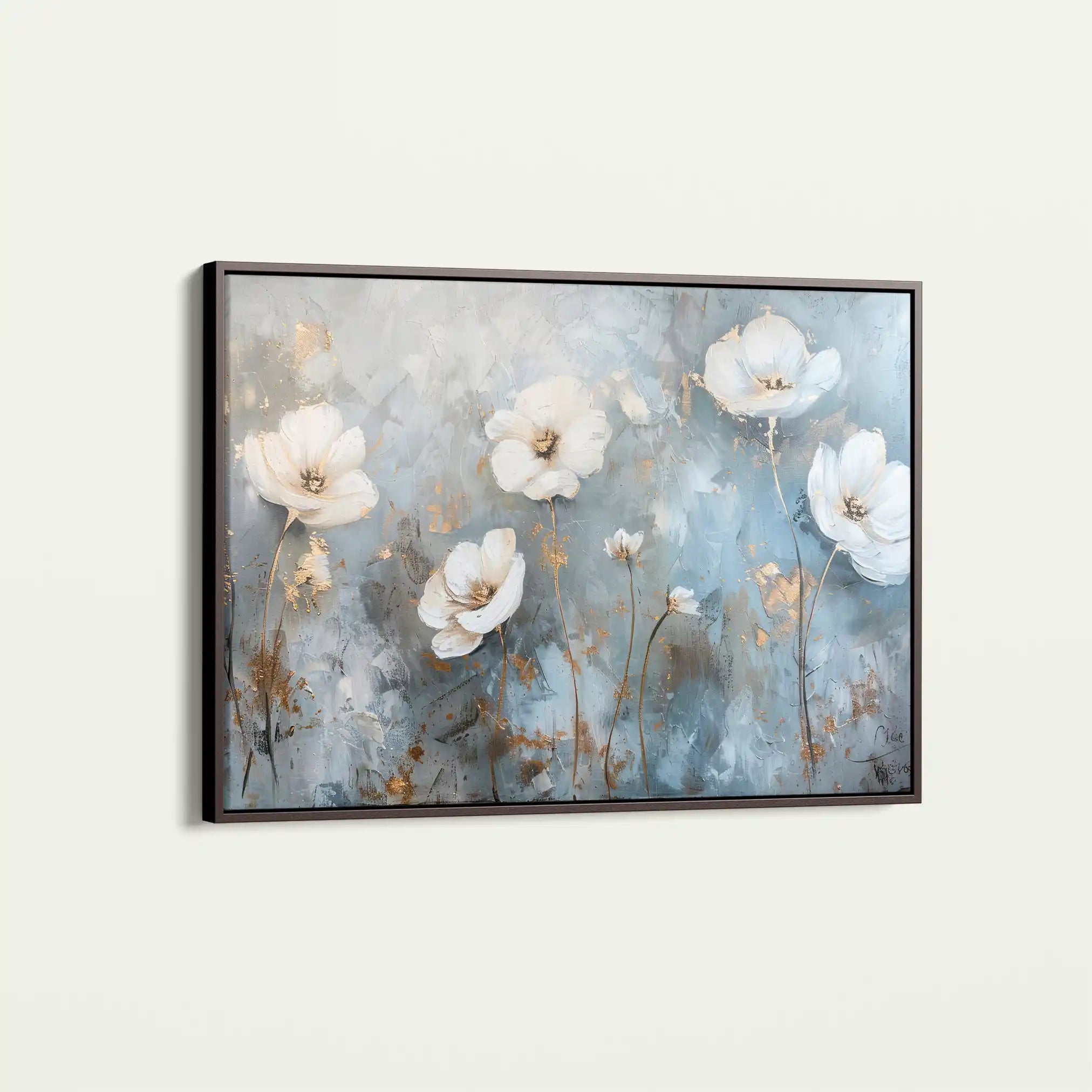 Floral 509 Canvas Art 60 x 40 cm / Black