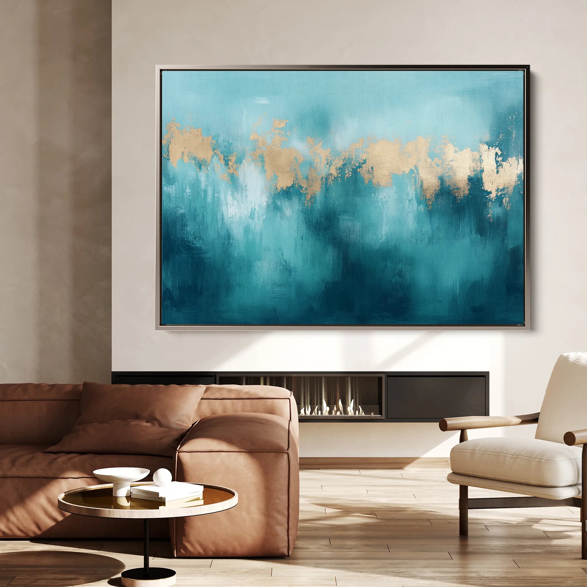 Abstract 510 Canvas Art 18" x 24" / 45 x 60 cm / Black