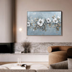 Floral 510 Canvas Art 18" x 24" / 45 x 60 cm / Black