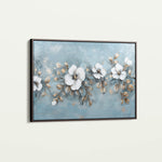 Floral 510 Canvas Art 18" x 24" / 45 x 60 cm / Black