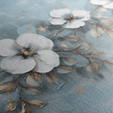 Floral 510 Canvas Art 18" x 24" / 45 x 60 cm / Black