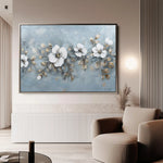 Floral 510 Canvas Art 60 x 40 cm / Black