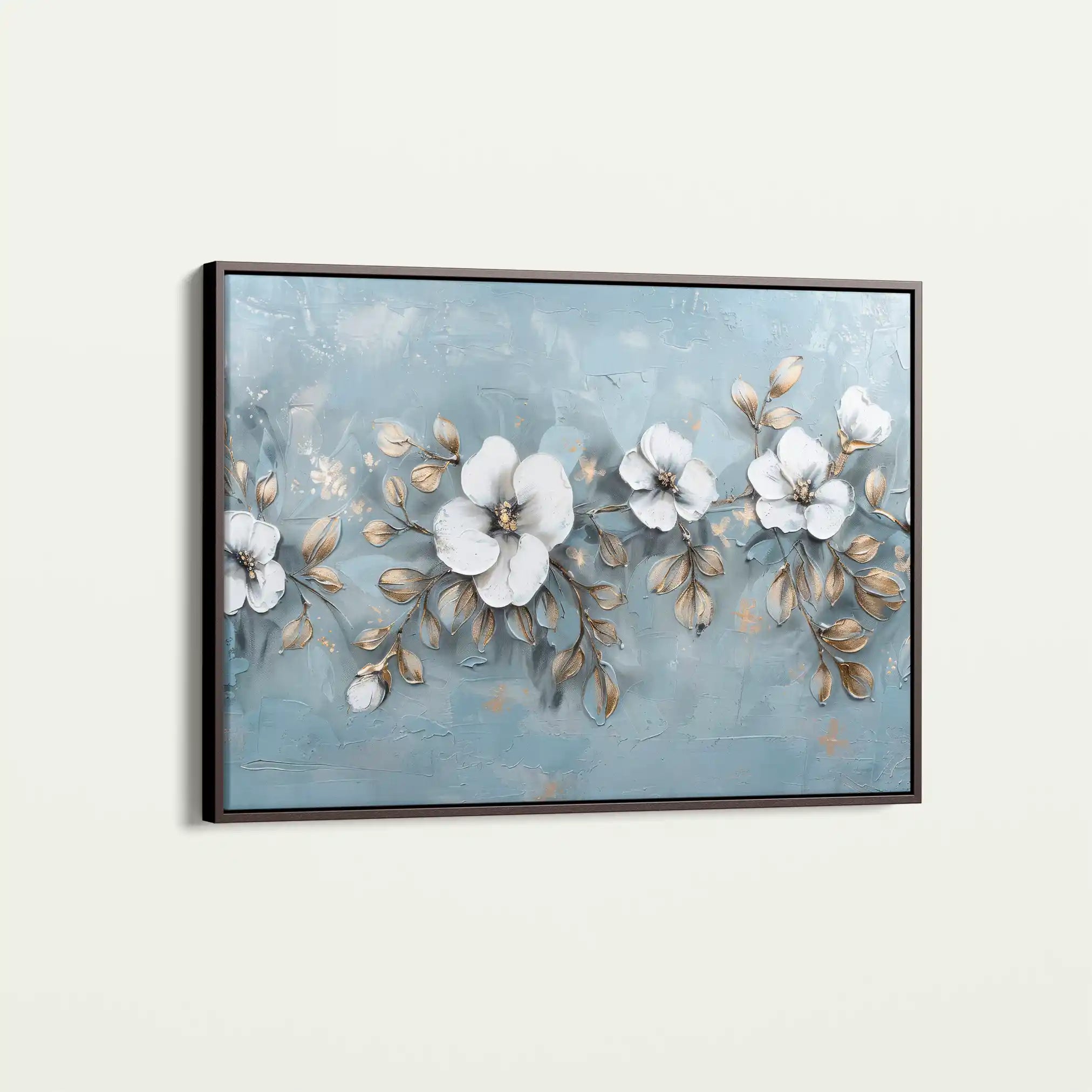 Floral 510 Canvas Art 60 x 40 cm / Black
