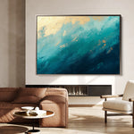 Abstract 511 Canvas Art 18" x 24" / 45 x 60 cm / Black