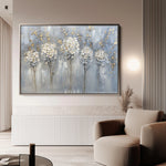 Floral 511 Canvas Art 18" x 24" / 45 x 60 cm / Black