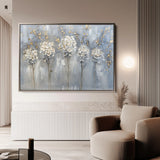 Floral 511 Canvas Art 18" x 24" / 45 x 60 cm / Black