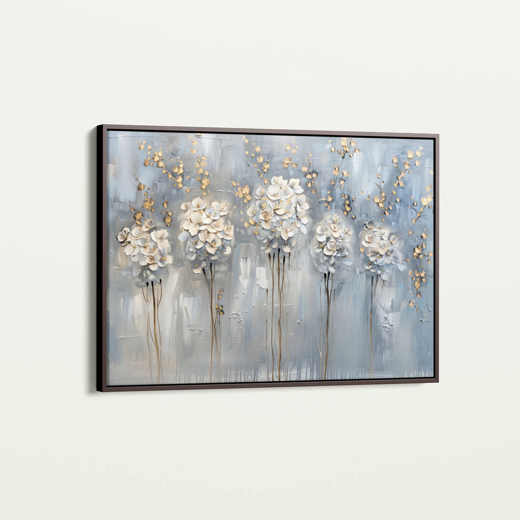 Floral 511 Canvas Art 18" x 24" / 45 x 60 cm / Black