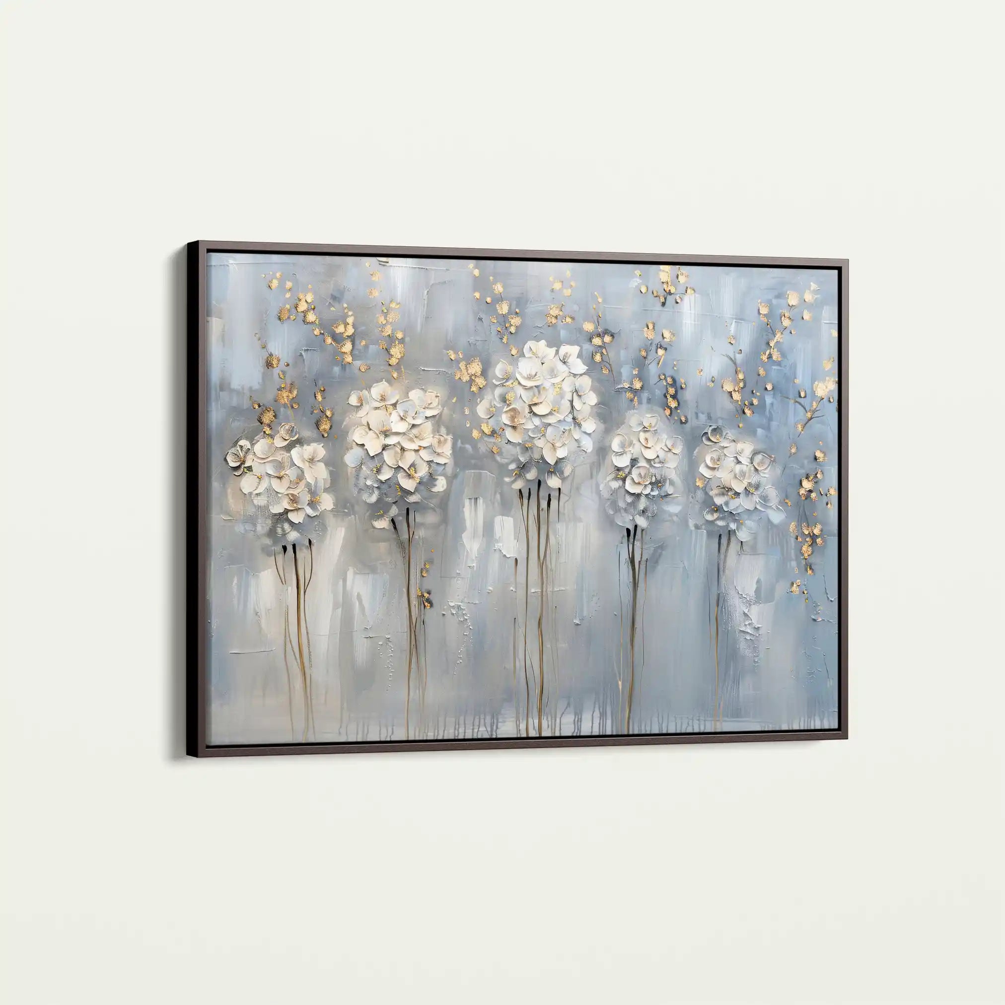 Floral 511 Canvas Art 60 x 40 cm / Black