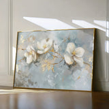 Floral 512 Canvas Art 18" x 24" / 45 x 60 cm / Black