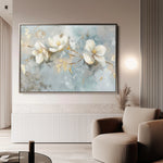 Floral 512 Canvas Art 18" x 24" / 45 x 60 cm / Black