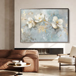 Floral 512 Canvas Art 18" x 24" / 45 x 60 cm / Black