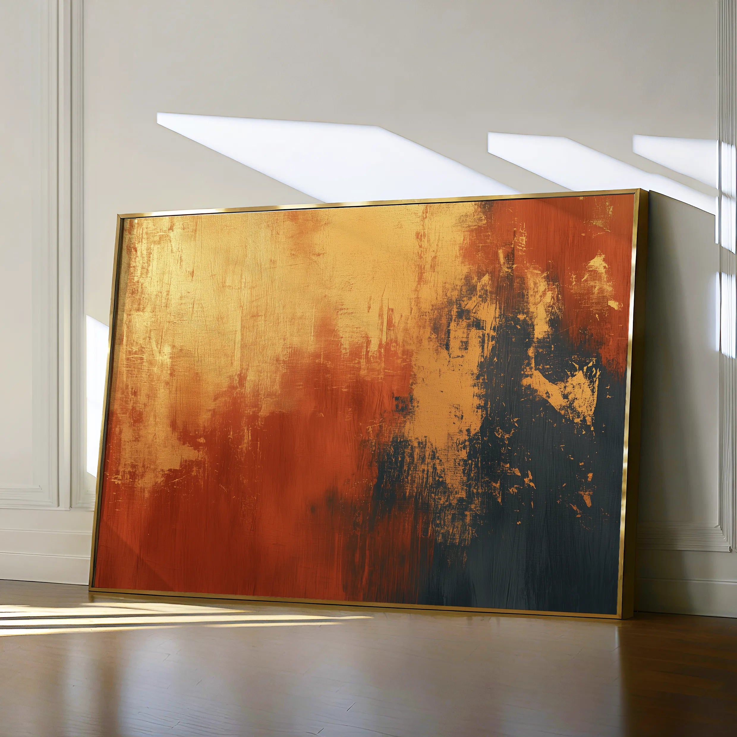 Abstract 513 Canvas Art 18" x 24" / 45 x 60 cm / Black