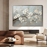 Floral 513 Canvas Art 18" x 24" / 45 x 60 cm / Black