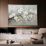 Floral 513 Canvas Art 18" x 24" / 45 x 60 cm / Black
