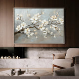Floral 513 Canvas Art 18" x 24" / 45 x 60 cm / Black