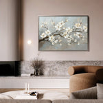 Floral 513 Canvas Art 60 x 40 cm / Black