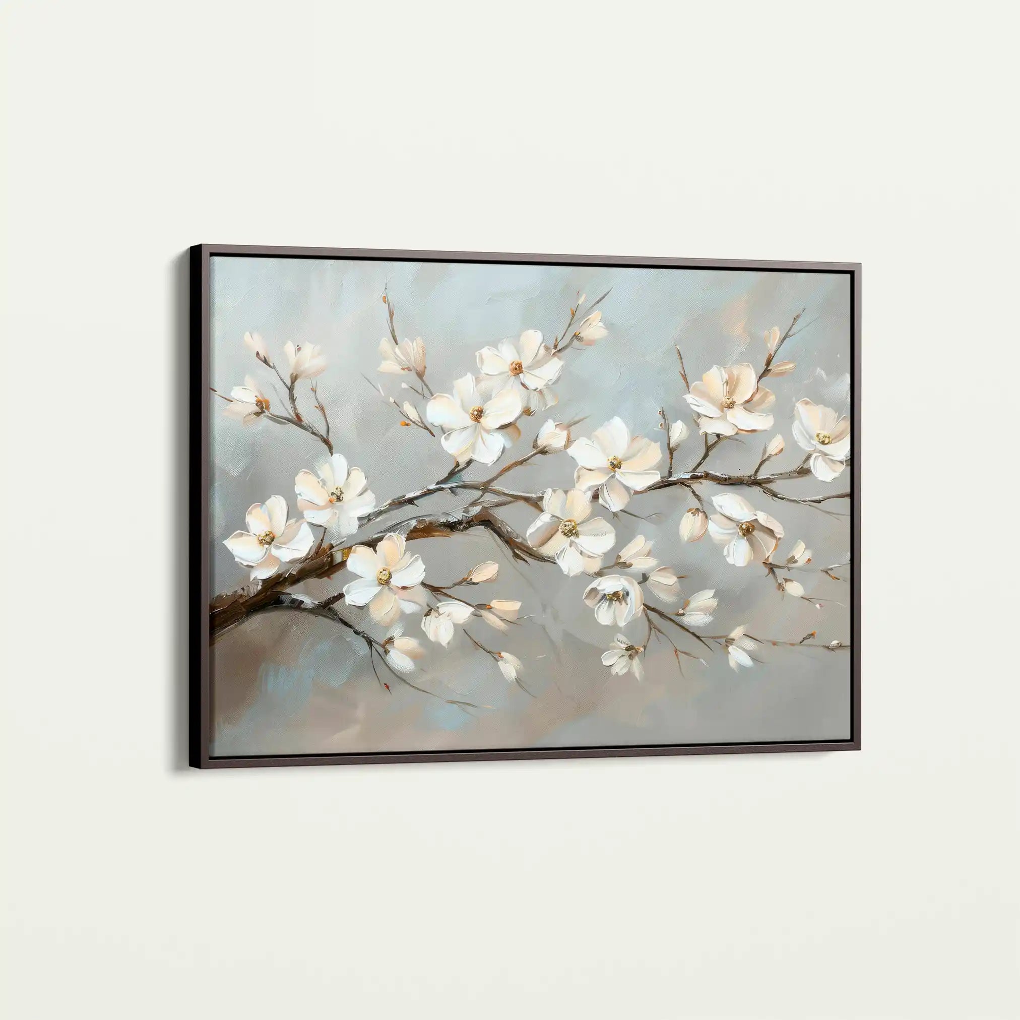 Floral 513 Canvas Art 60 x 40 cm / Black