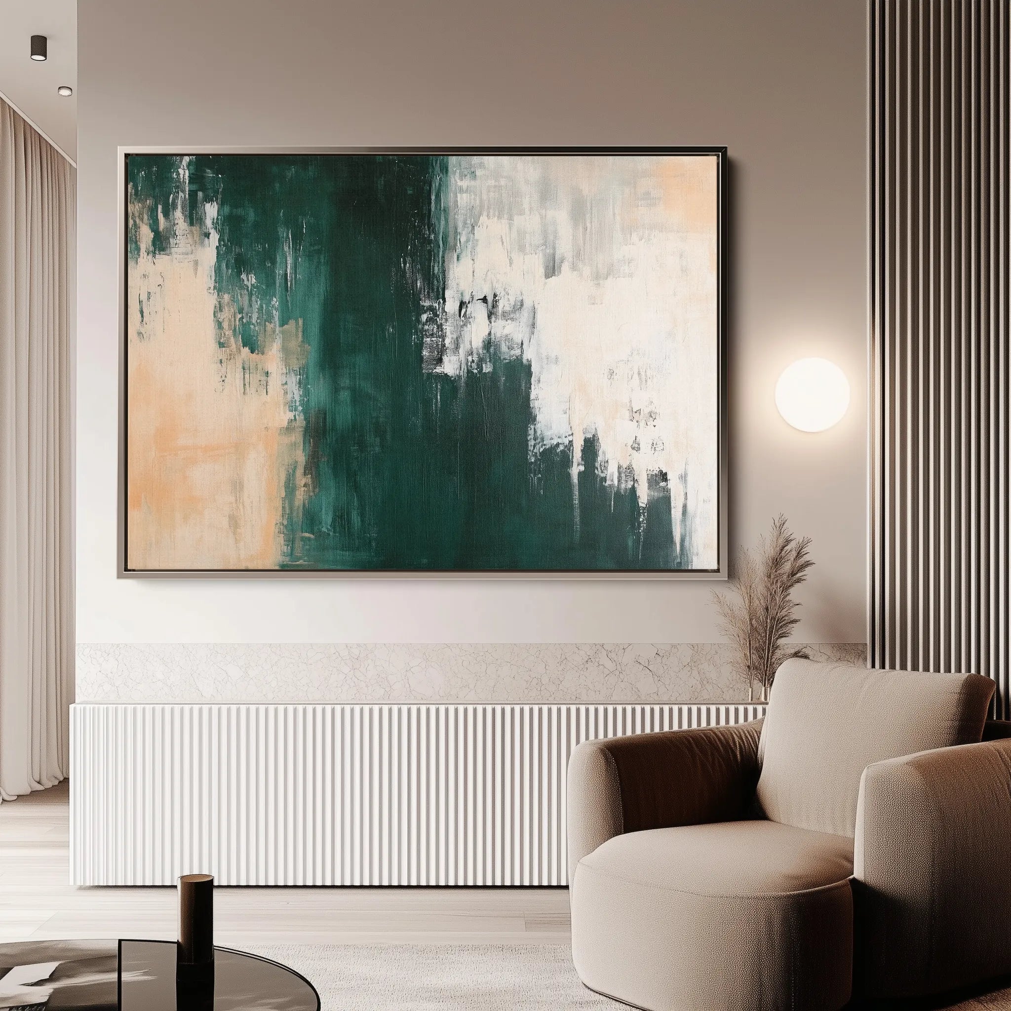 Abstract 514 Canvas Art 18" x 24" / 45 x 60 cm / Black