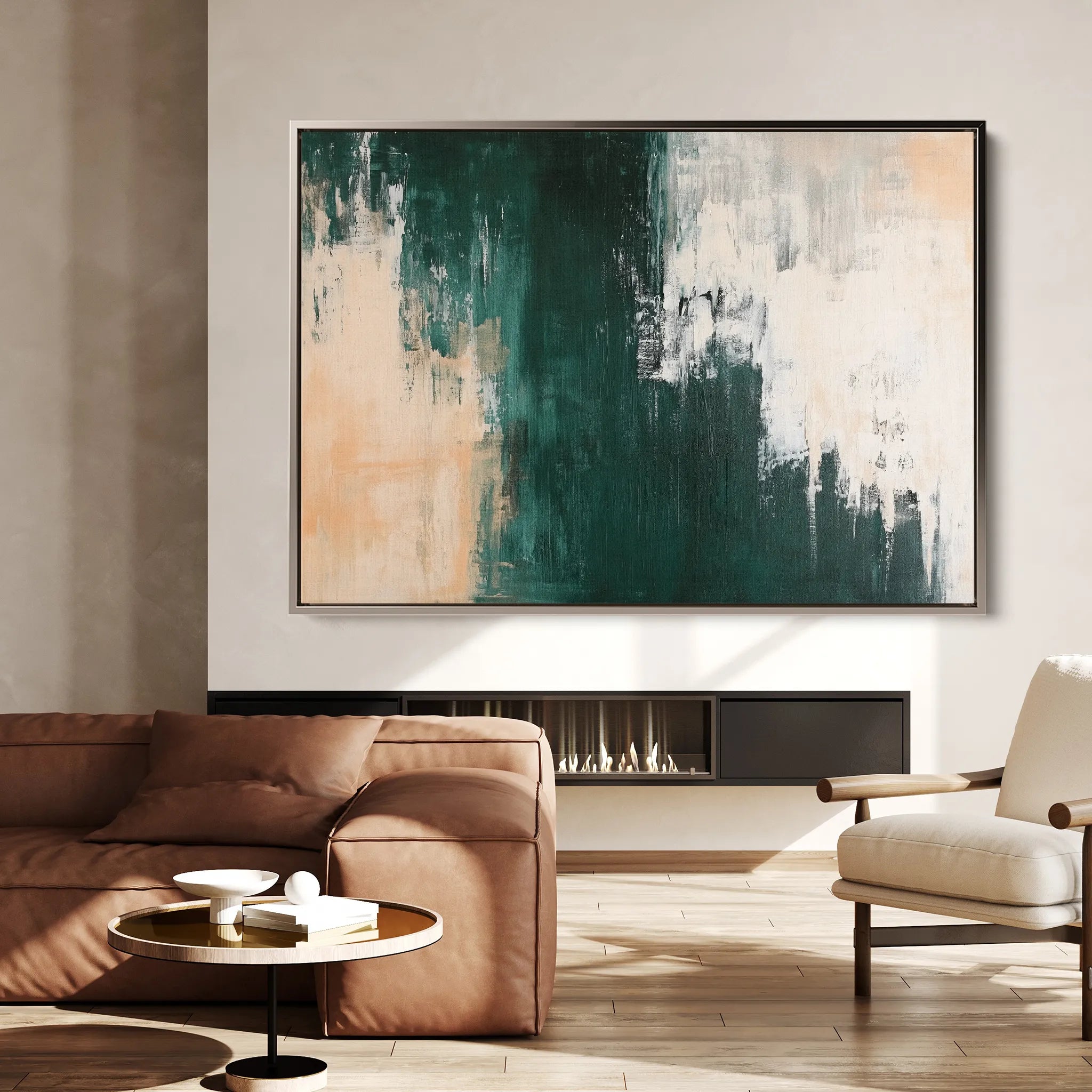 Abstract 514 Canvas Art 18" x 24" / 45 x 60 cm / Black