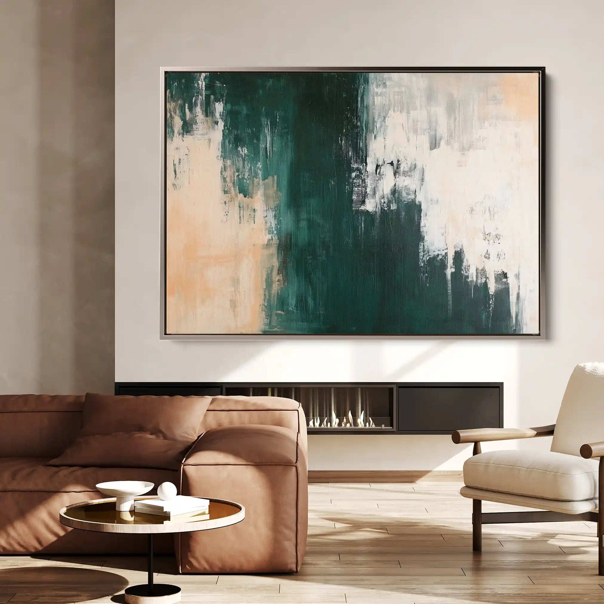 Abstract 514 Canvas Art 60 x 40 cm / Black