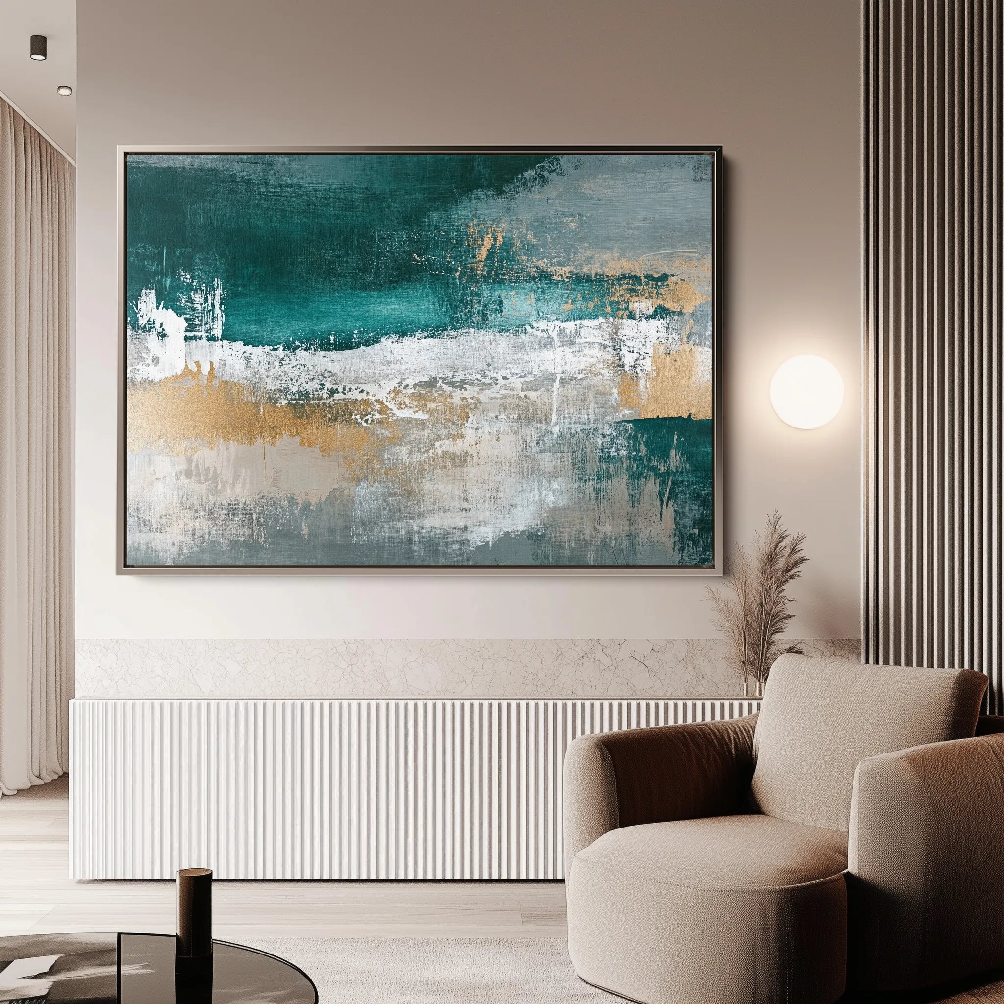 Abstract 515 Canvas Art 18" x 24" / 45 x 60 cm / Black