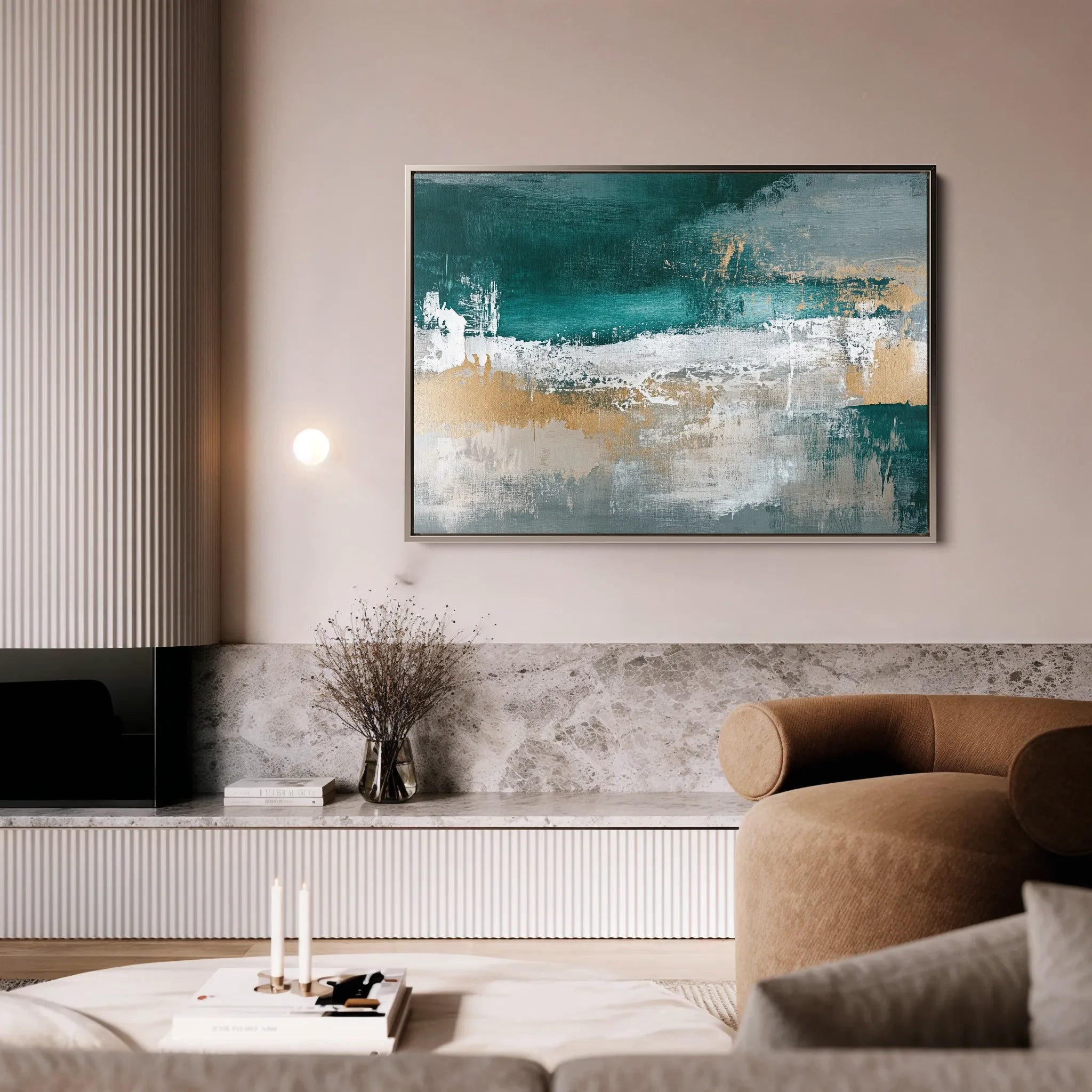 Abstract 515 Canvas Art 18" x 24" / 45 x 60 cm / Black