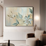 Floral 515 Canvas Art 18" x 24" / 45 x 60 cm / Black