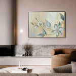 Floral 515 Canvas Art 18" x 24" / 45 x 60 cm / Black