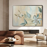 Floral 515 Canvas Art 60 x 40 cm / Black
