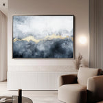 Abstract 516 Canvas Art 18" x 24" / 45 x 60 cm / Black