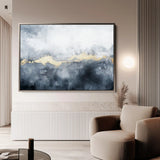 Abstract 516 Canvas Art 18" x 24" / 45 x 60 cm / Black