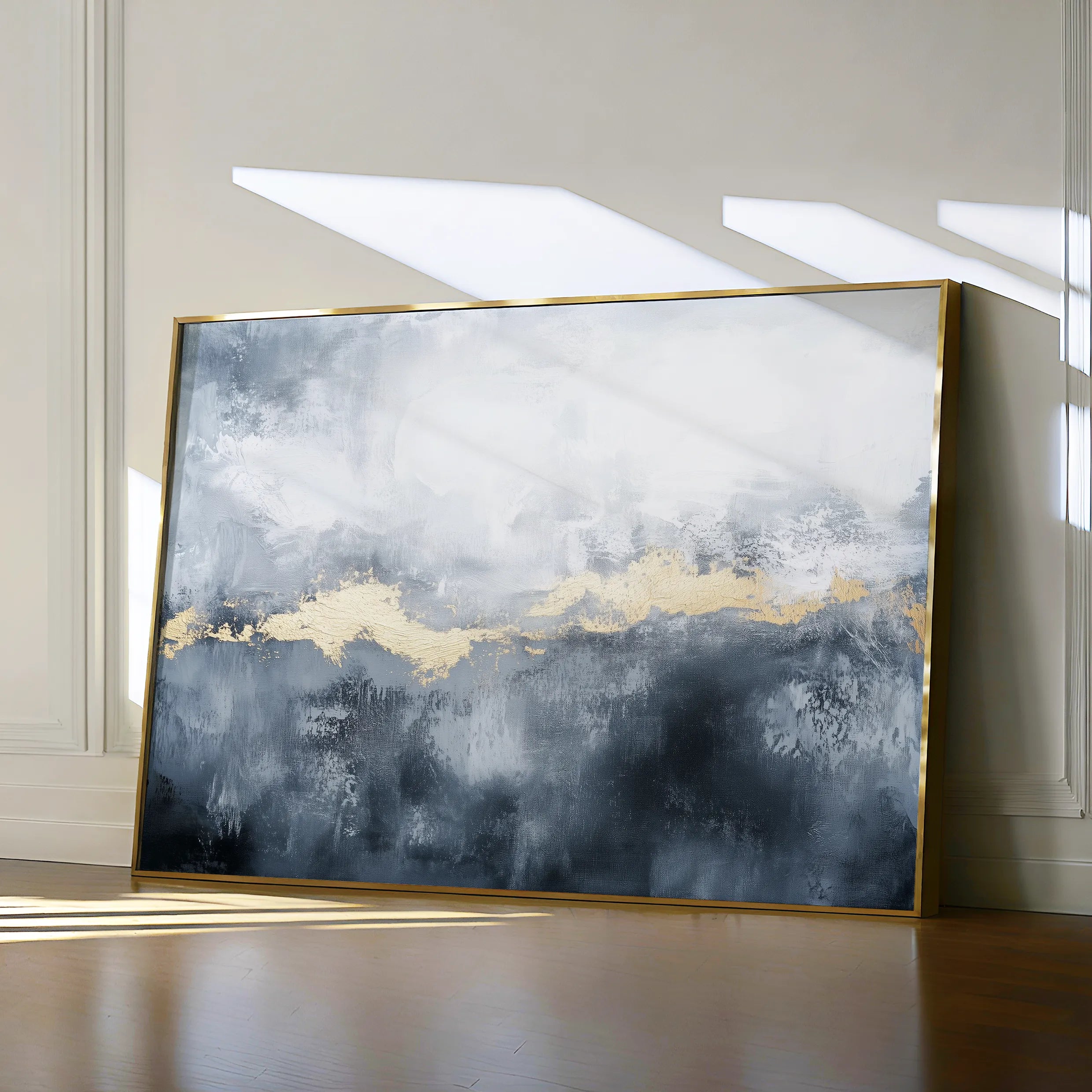 Abstract 516 Canvas Art 18" x 24" / 45 x 60 cm / Black