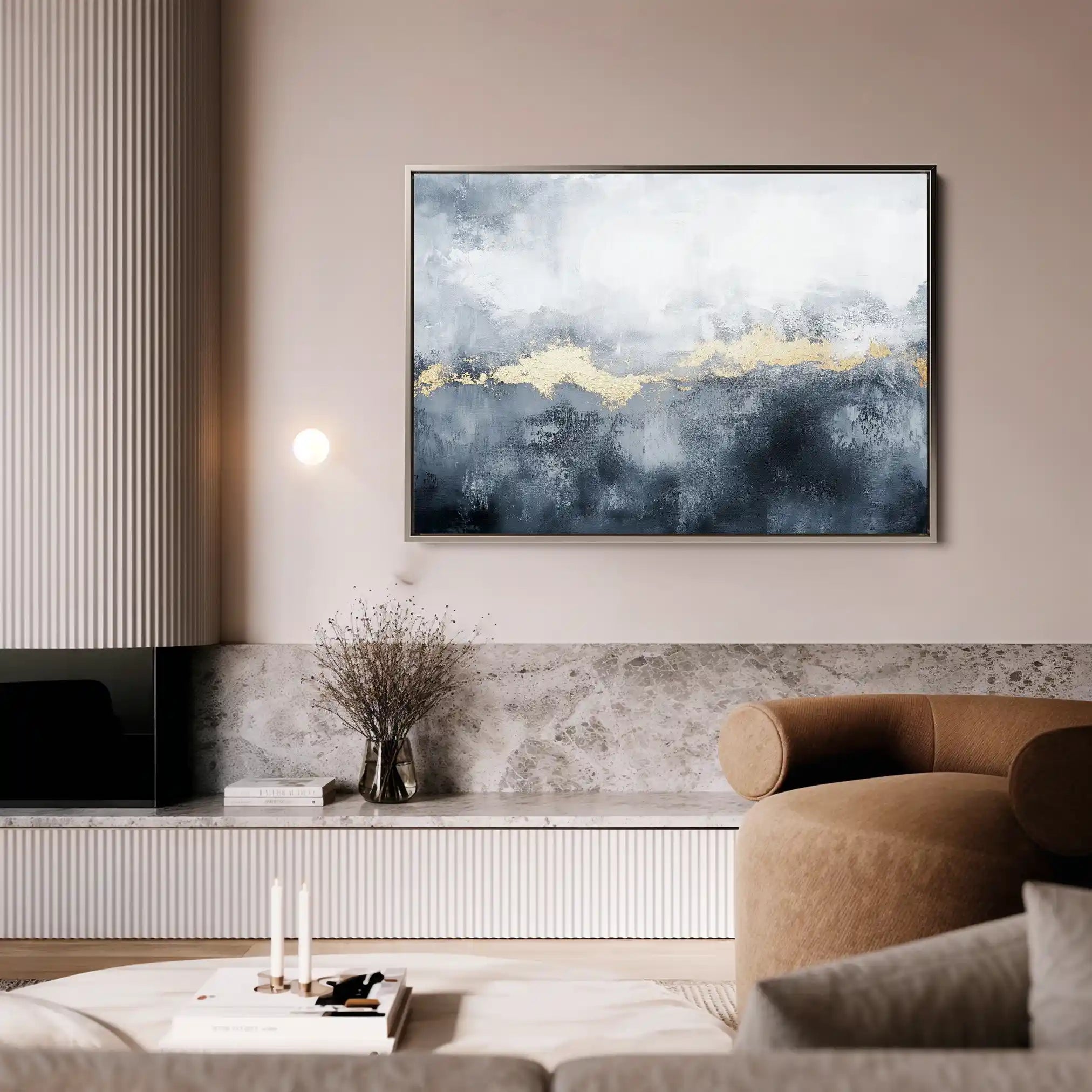 Abstract 516 Canvas Art 18" x 24" / 45 x 60 cm / Black