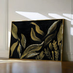 Floral 516 Canvas Art 18" x 24" / 45 x 60 cm / Black