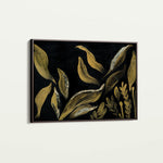 Floral 516 Canvas Art 18" x 24" / 45 x 60 cm / Black