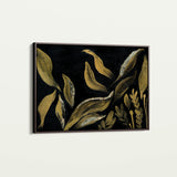 Floral 516 Canvas Art 18" x 24" / 45 x 60 cm / Black