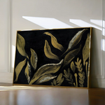 Floral 516 Canvas Art 60 x 40 cm / Black